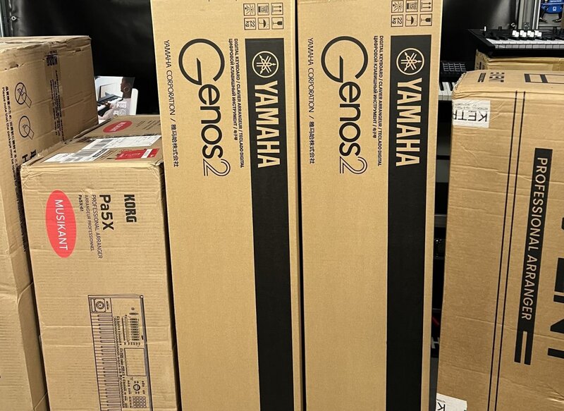 Korg Pa5X, Korg Pa4X, Korg Pa4X MG2 Edition, Korg Pa1000, Yamaha Genos2